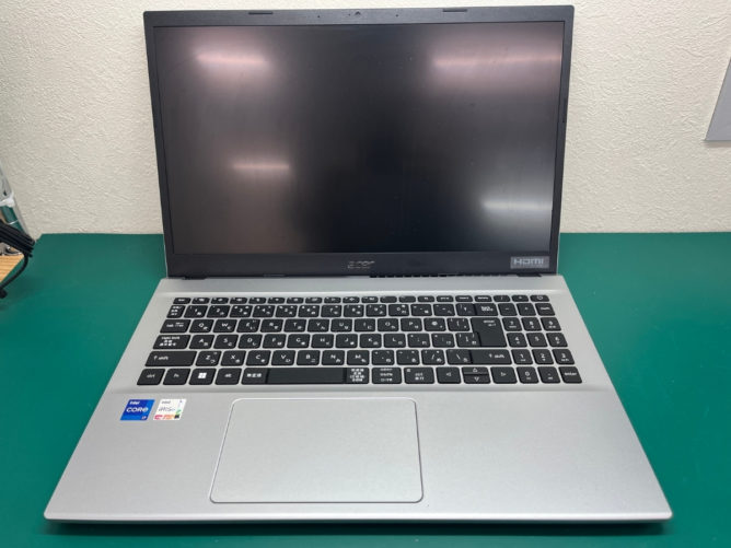充電できなくなったAcer Aspire 3のノートパソコン